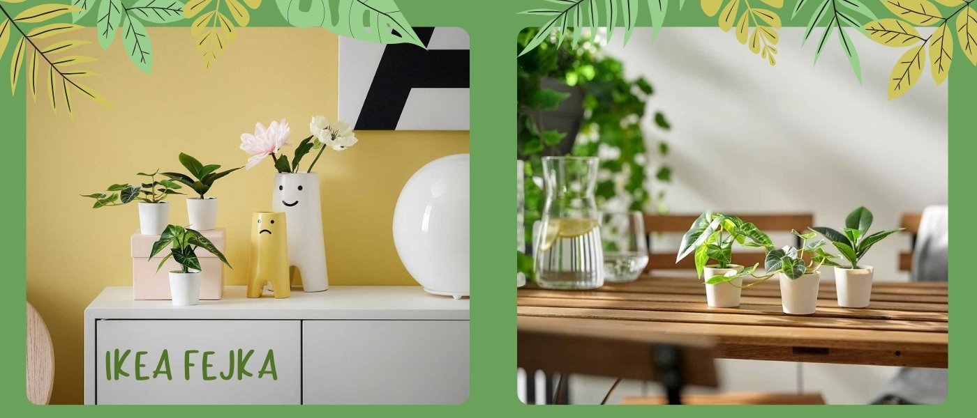 ست 3 عددی گیاه مصنوعی ایکیا مدل IKEA FEJKA-40630064
